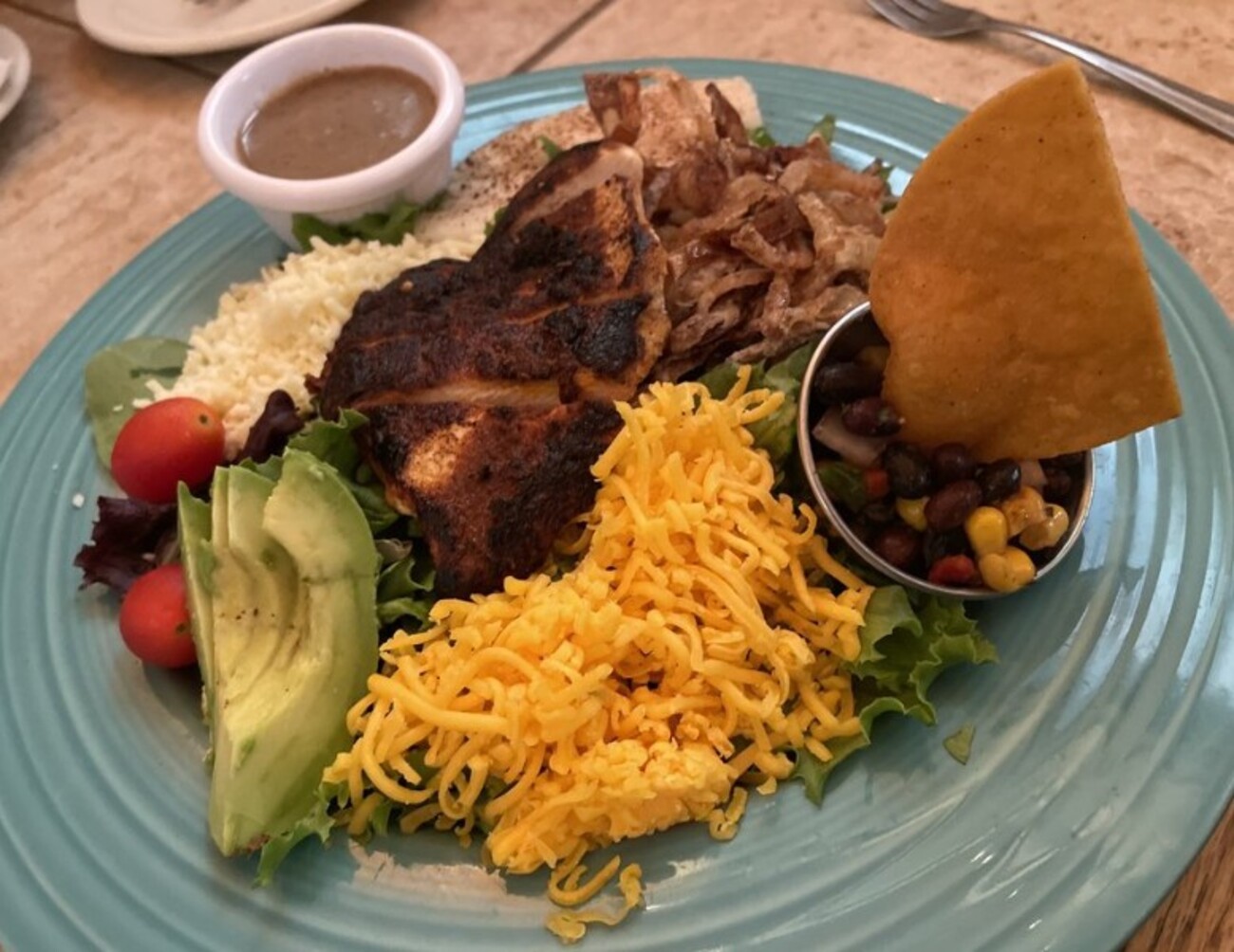 Food at Huisache Grill located in New Braunfels, TX.