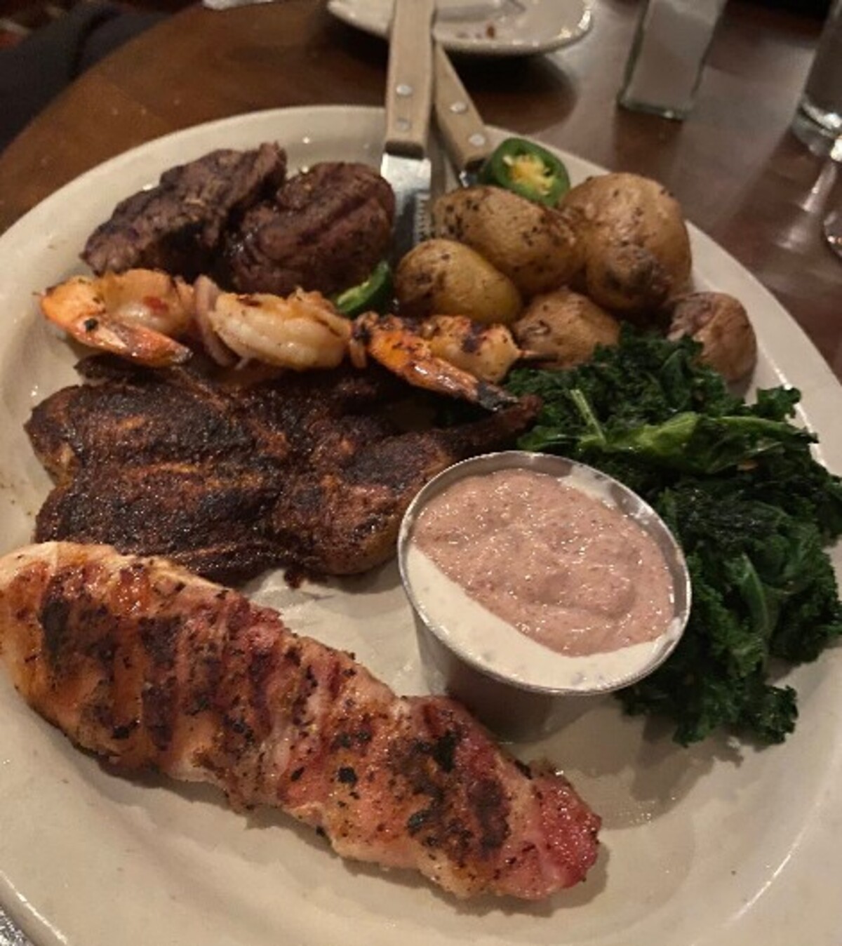 Food at Huisache Grill located in New Braunfels, TX.