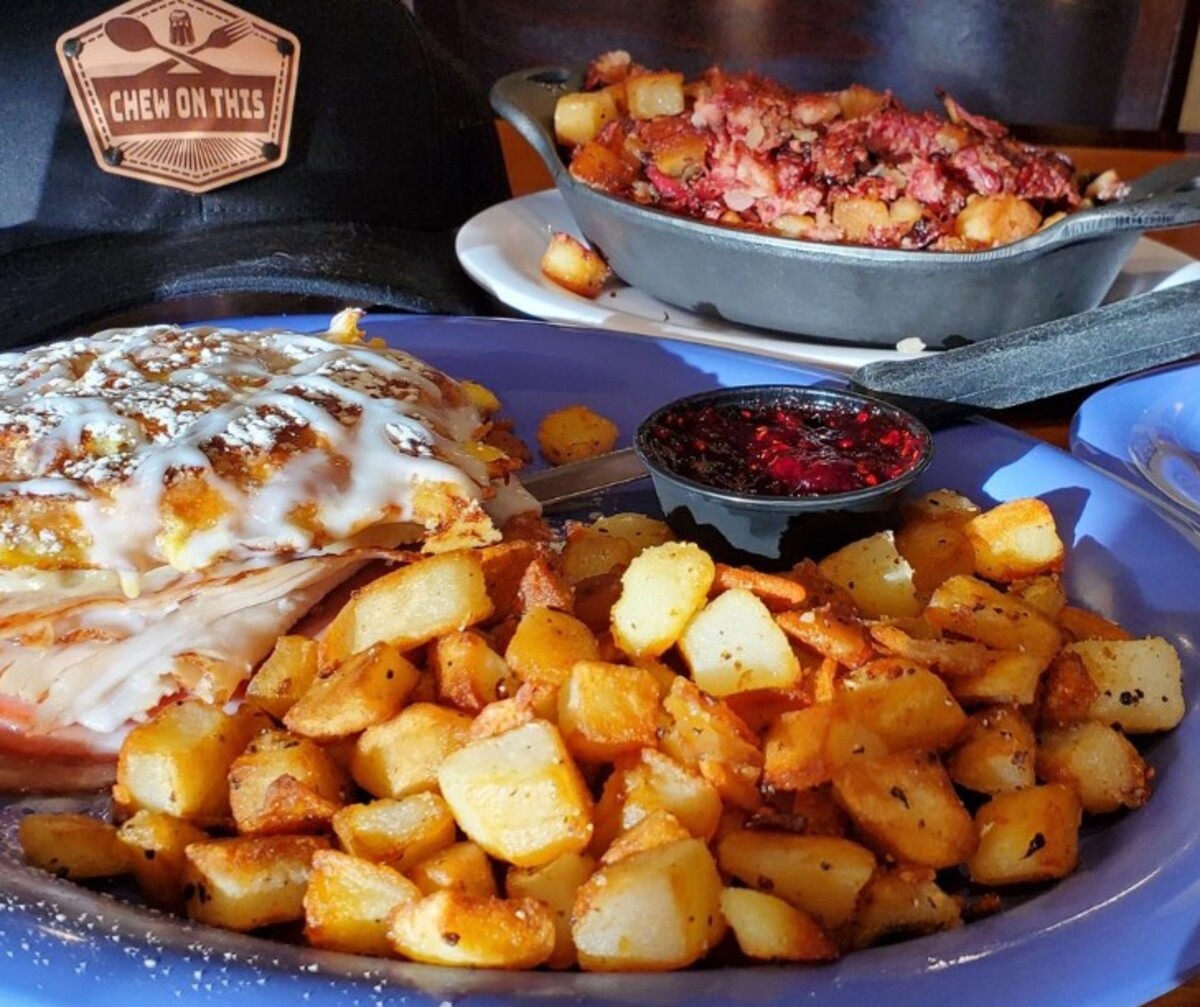 Food at J & M Diner located in Framingham, MA. 