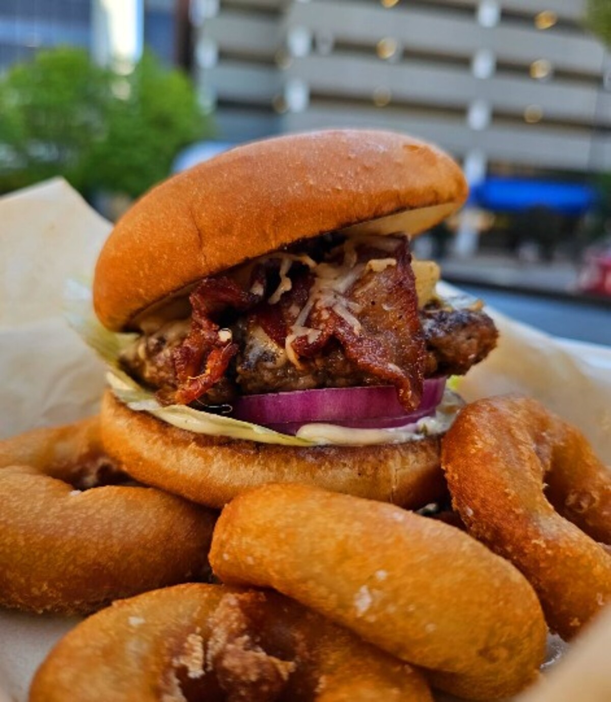 Food at The Burger Dive located in Billings, MT. 