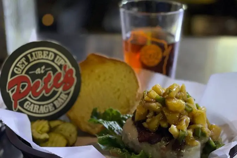 Food at Pete's Garage Bar located in Oshkosh, WI.