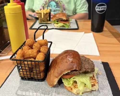 Food at Voodoo Burgers located in Las Cruces, NM.