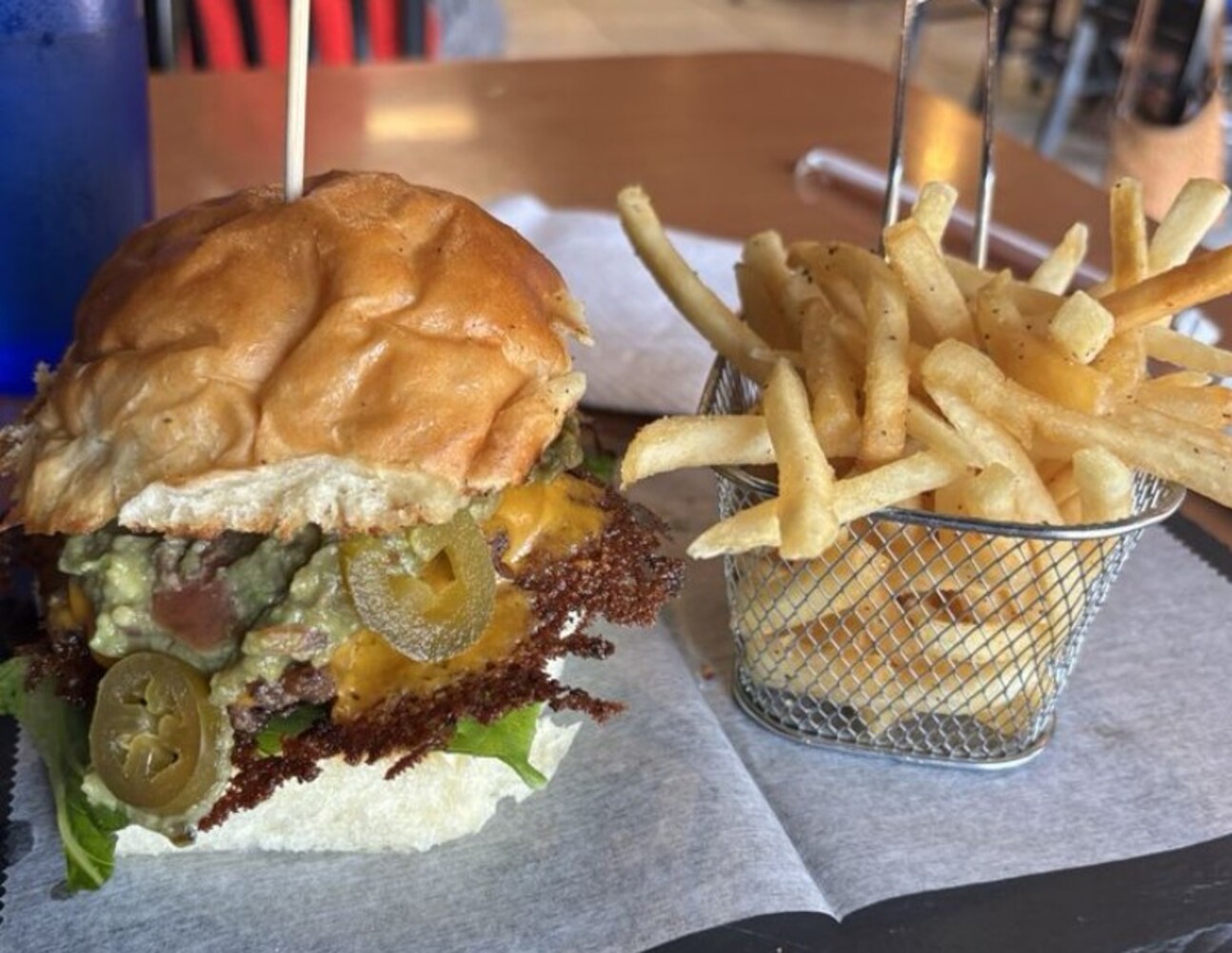 Food at Voodoo Burgers located in Las Cruces, NM.