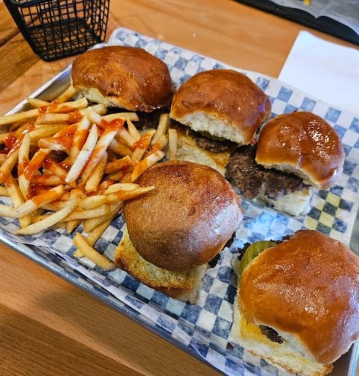 Food at Voodoo Burgers located in Las Cruces, NM.