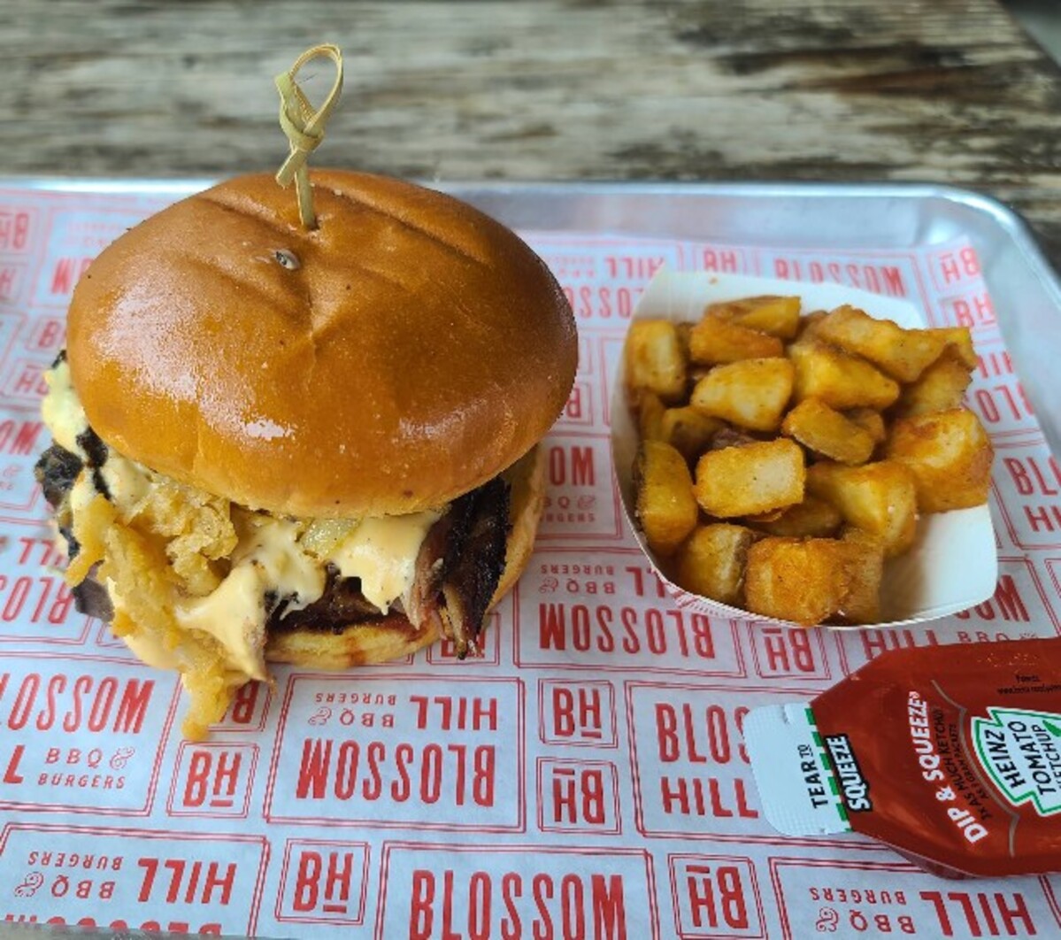 Food at Blossom Hill BBQ & Burgers located in Rome, GA.