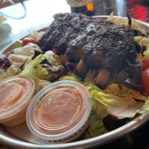 Food at Firehouse BBQ and Blues located in Richmond, IN.