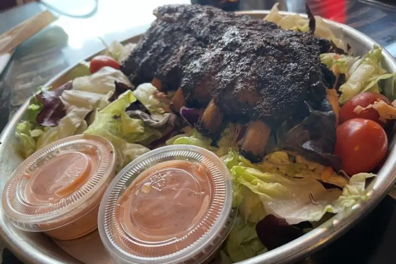 Food at Firehouse BBQ and Blues located in Richmond, IN.