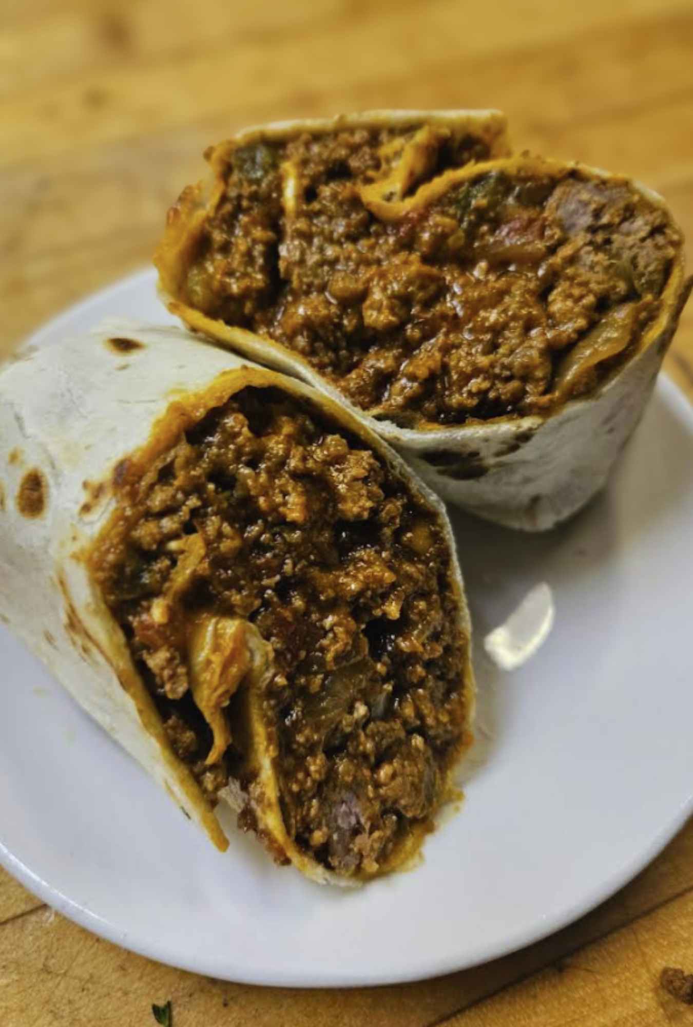 burrito at little latitudes cajun street food in fort collins