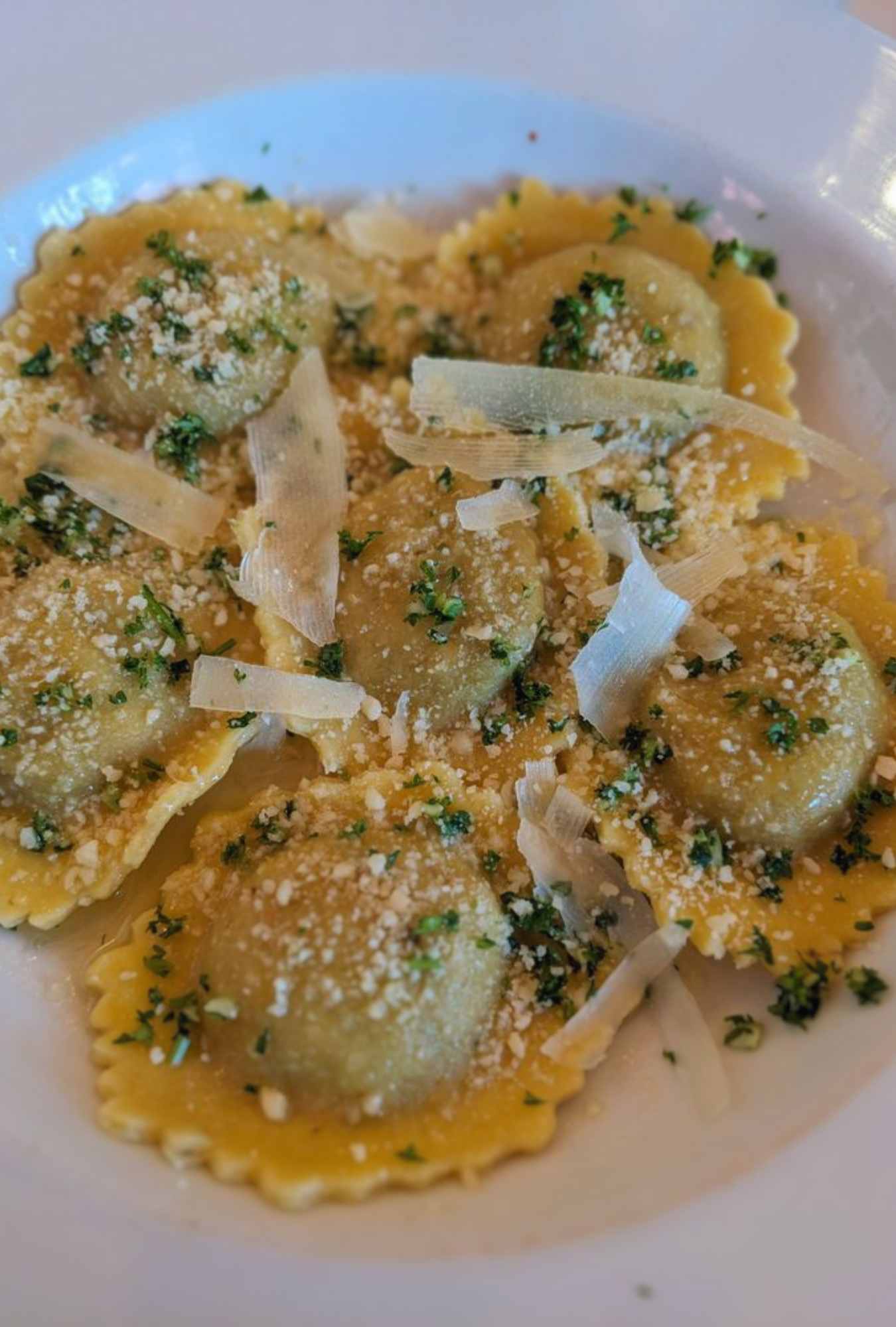 beef short rib ravioli at mamma mia in bakersfield ca