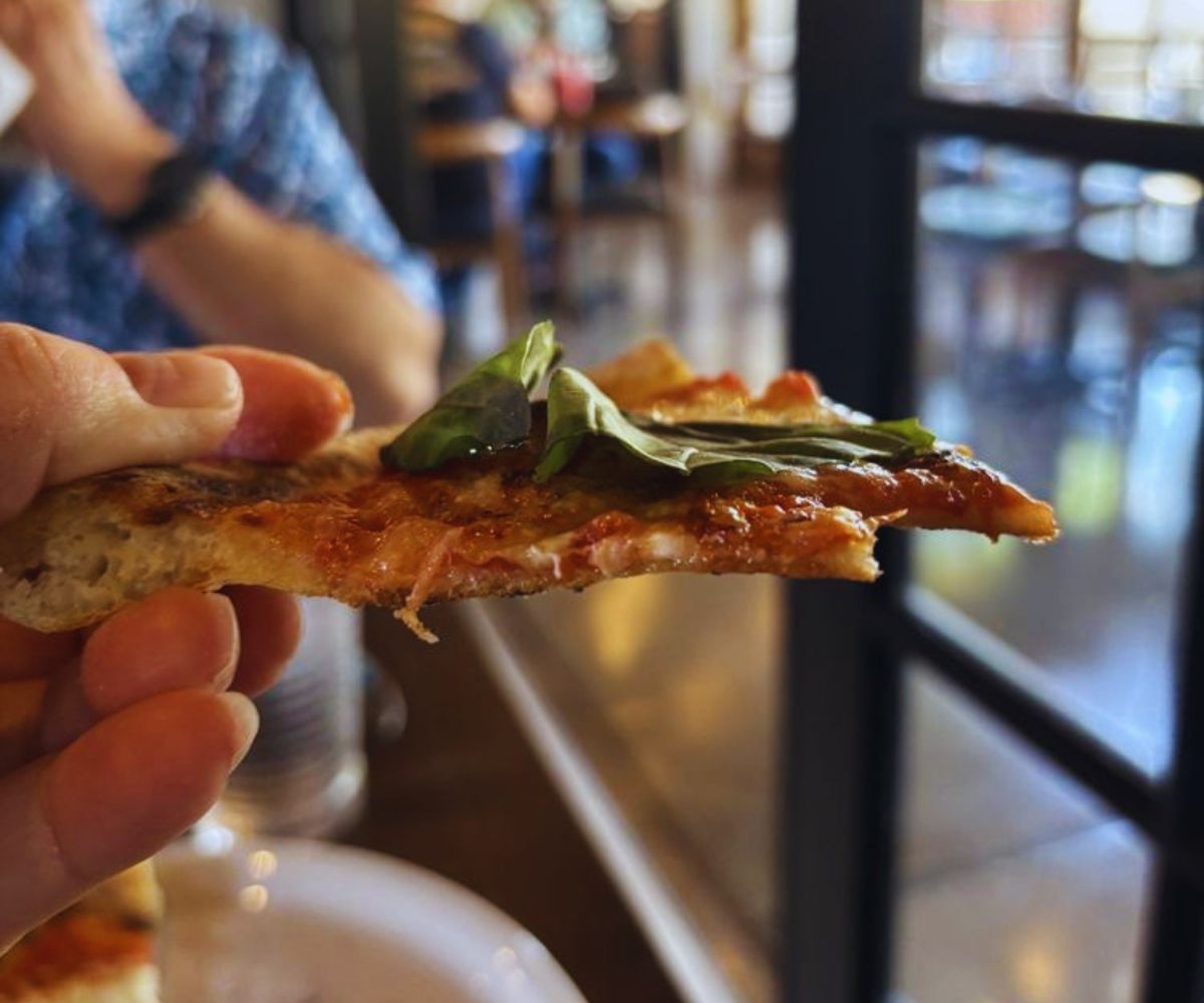 Il Forno Bello Pizzeria Pizza Slice Close-Up