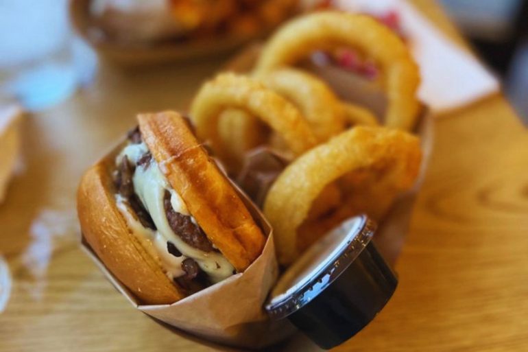 Sideburns Burgers and Onion Rings