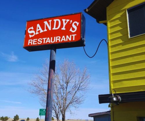 Sandy's Restaurant Store Sign