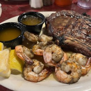 Food at Ye Olde Steak House located in Knoxville TN