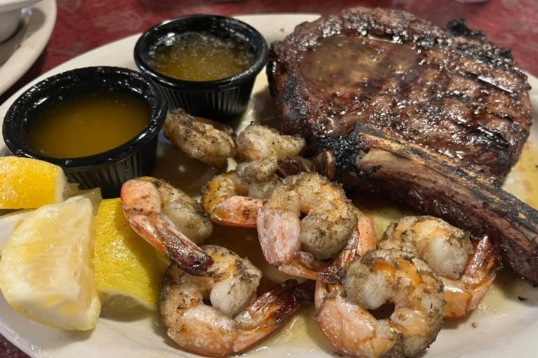 Food at Ye Olde Steak House located in Knoxville TN