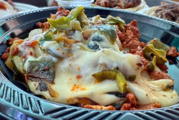 Food at La Super-Rica Taqueria located in Santa Barbara CA