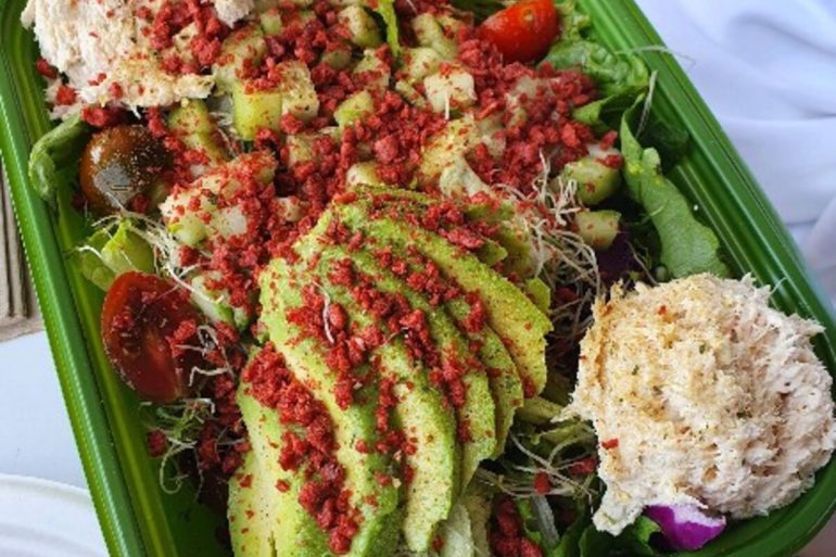 Food at Jan's Health Bar located in Huntington Beach, CA.