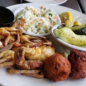 Food at Hull's Seafood located in Ormond Beach, FL.