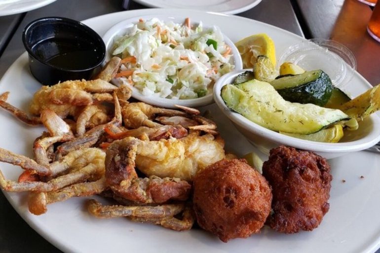 Food at Hull's Seafood located in Ormond Beach, FL.