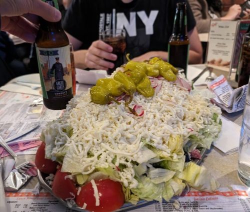 Food at Luigi's Restaurant located in Akron, OH.