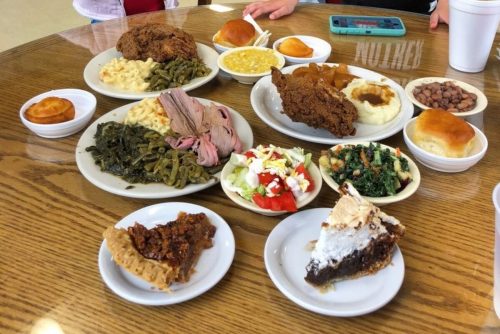 Food at Arnold's Country Kitchen located in Nashville, TN.