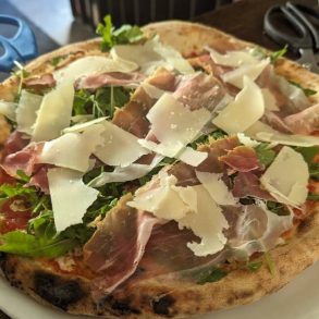 Food at Cornuto Pizzeria located in Seattle, WA.