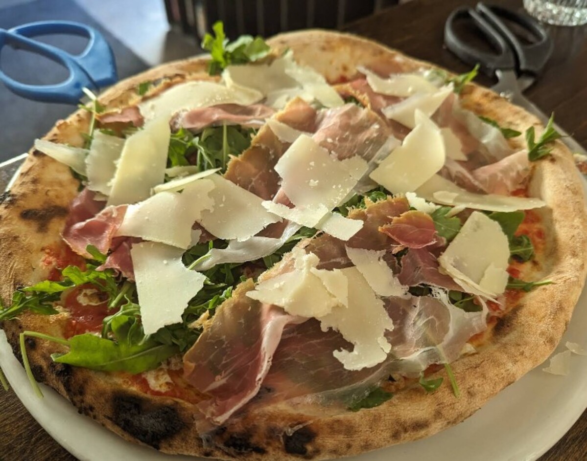 Food at Cornuto Pizzeria located in Seattle, WA.