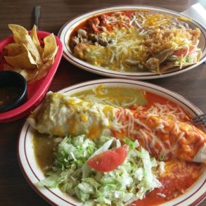 Food at Nellie's Cafe located in Las Cruces NM.