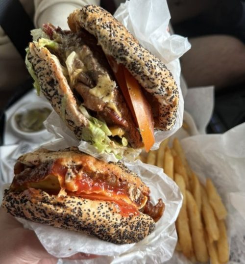 Food at Keller's Drive-In located in Dallas, TX.