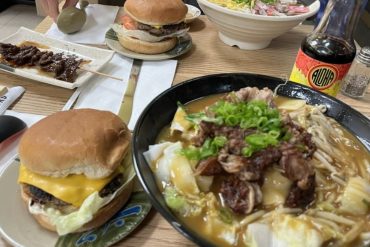 Food at Shige's Saimin Stand located in Wahiawa, HI.