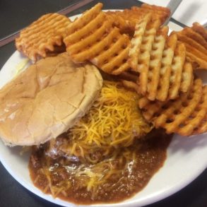 Food at Ike's Chili located in Tulsa OK.
