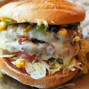 Southwest Burger at Freakin' Unbelievable Burgers in Flint, Michigan