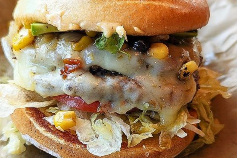 Southwest Burger at Freakin' Unbelievable Burgers in Flint, Michigan