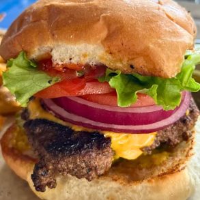 The Oscar Burger at Oscar's Breakfast, Burgers & Brews in Barboursville, WV