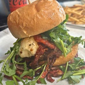 Caprese Burger at Melt Gourmet Cheeseburgers in Leesburg, VA