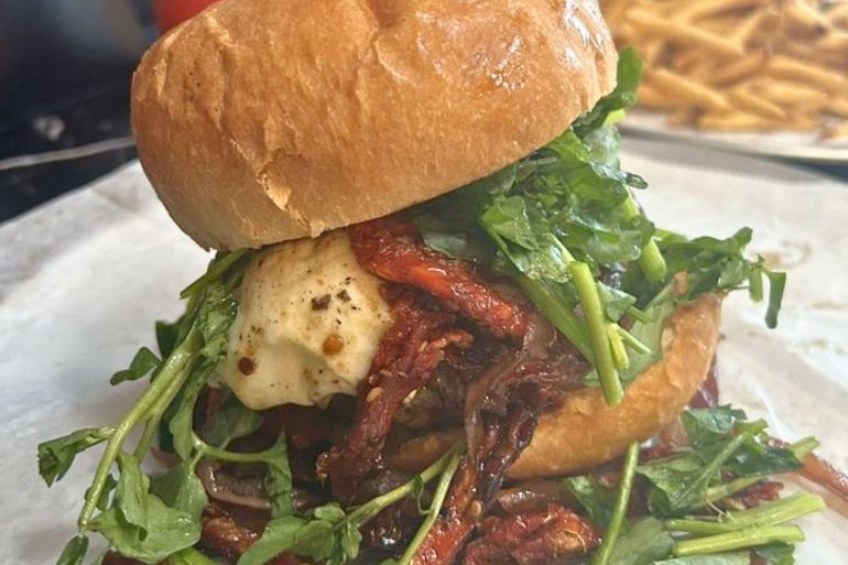 Caprese Burger at Melt Gourmet Cheeseburgers in Leesburg, VA