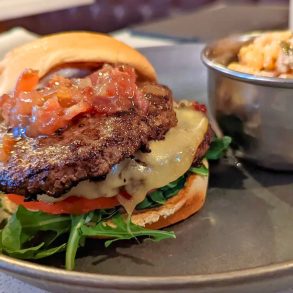 Truffle and Gouda Burger at Bourbon's Kitchen in Middletown, Ohio