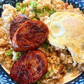 Portuguese Sausage Plate at Sunnyside in Wahiawa, Hawaii