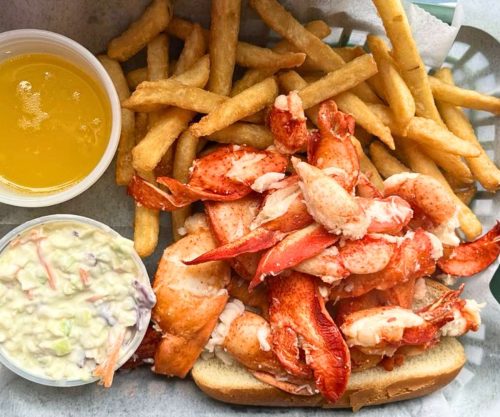 Lobster Roll at Eagles Nest Restaurant in Brewer, Maine