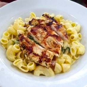 Chicken Gouda Mac at The Backyard in Milton, Delaware