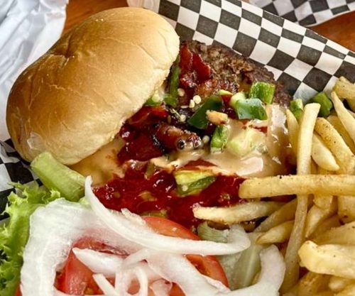 Naughty Burger at Born In A Barn in Laramie, WY