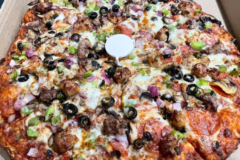 Combination Pizza at Cali Pizza in San Jose, CA