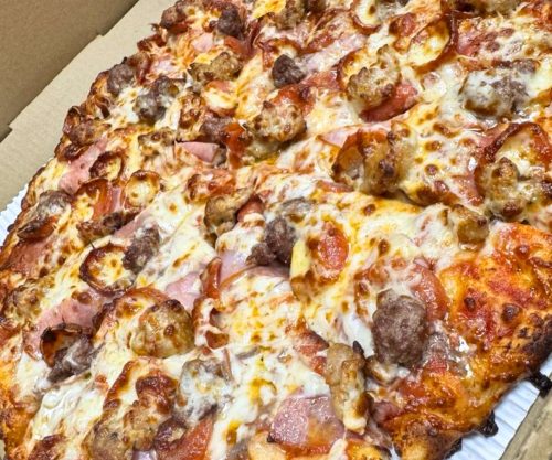 All Meat at Cali Pizza in San Jose, California