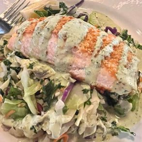Parmesan Salmon at Novo Dolce in Bowling Green, KY