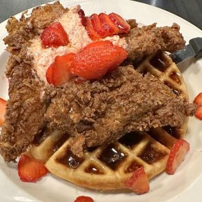 Chicken and Waffles at Tracy's Family Restaurant in Great Falls, MT