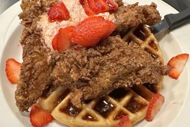 Chicken and Waffles at Tracy's Family Restaurant in Great Falls, MT