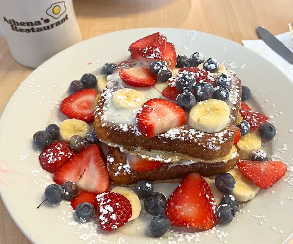 Stuffed French Toast at Athena's in Cranston, RI