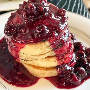 Mochi Pancakes at Jazzy Ladies Cafe & Club in Eugene, Oregon