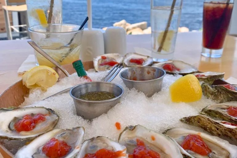 oysters at Pier 52 in Fall River, Massachusetts