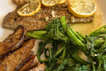 Garlic Lemon Barramundi at Grey Fox Grille in Dover, Delaware