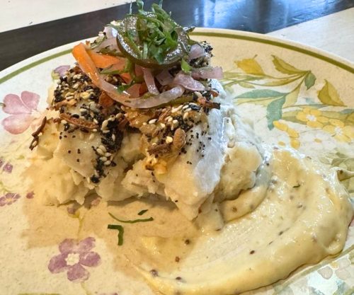 Everything-Encrusted Rockfish at Beak Restaurant in Sitka, AK